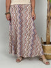 Rock Kofferstoff Muster in Rosa/Beige/Hellblau