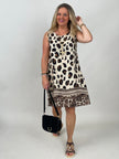 Kleid großem Leo-Print