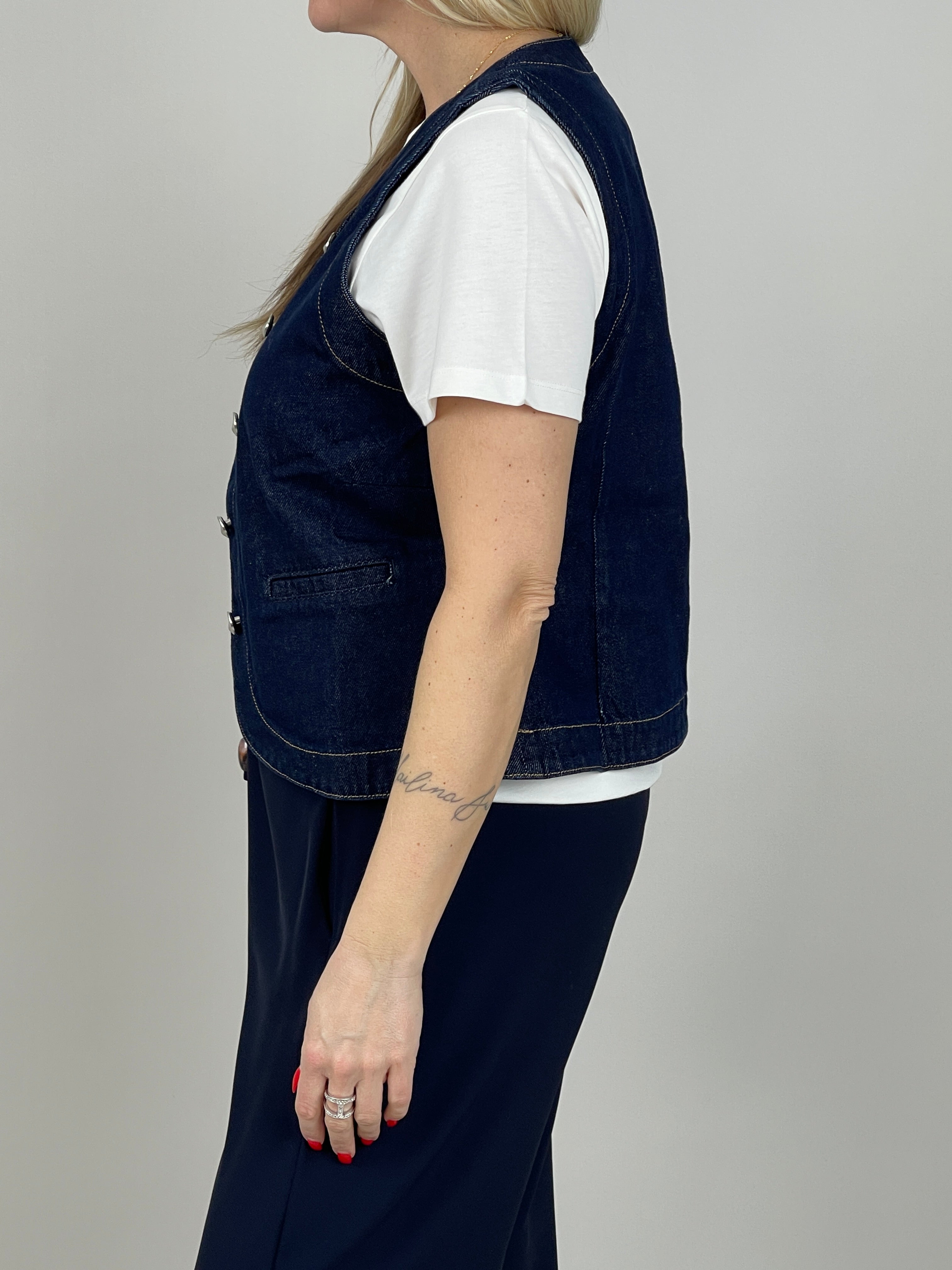 Jeans-Weste