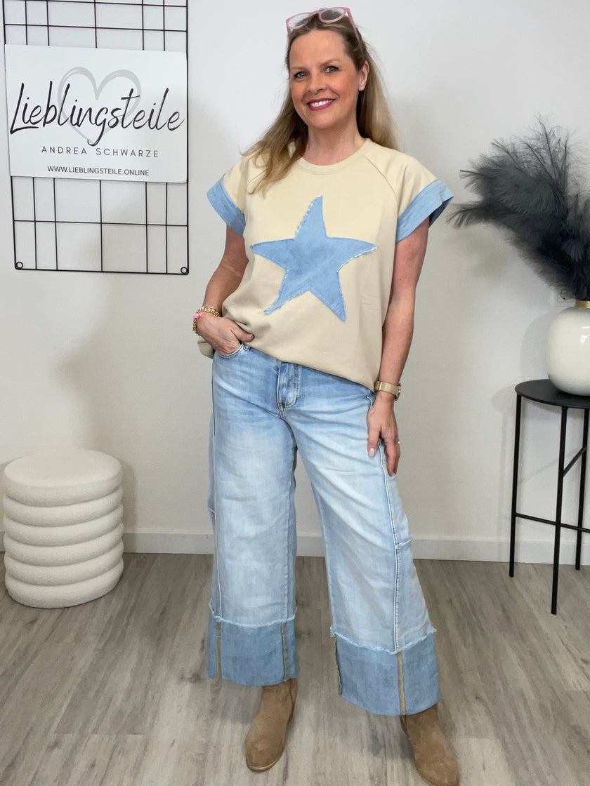 Jeans 7/8 mit breitem Umschlag Artikel 6960