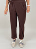 Hose mit Bindedetail in Braun Art. 6444
