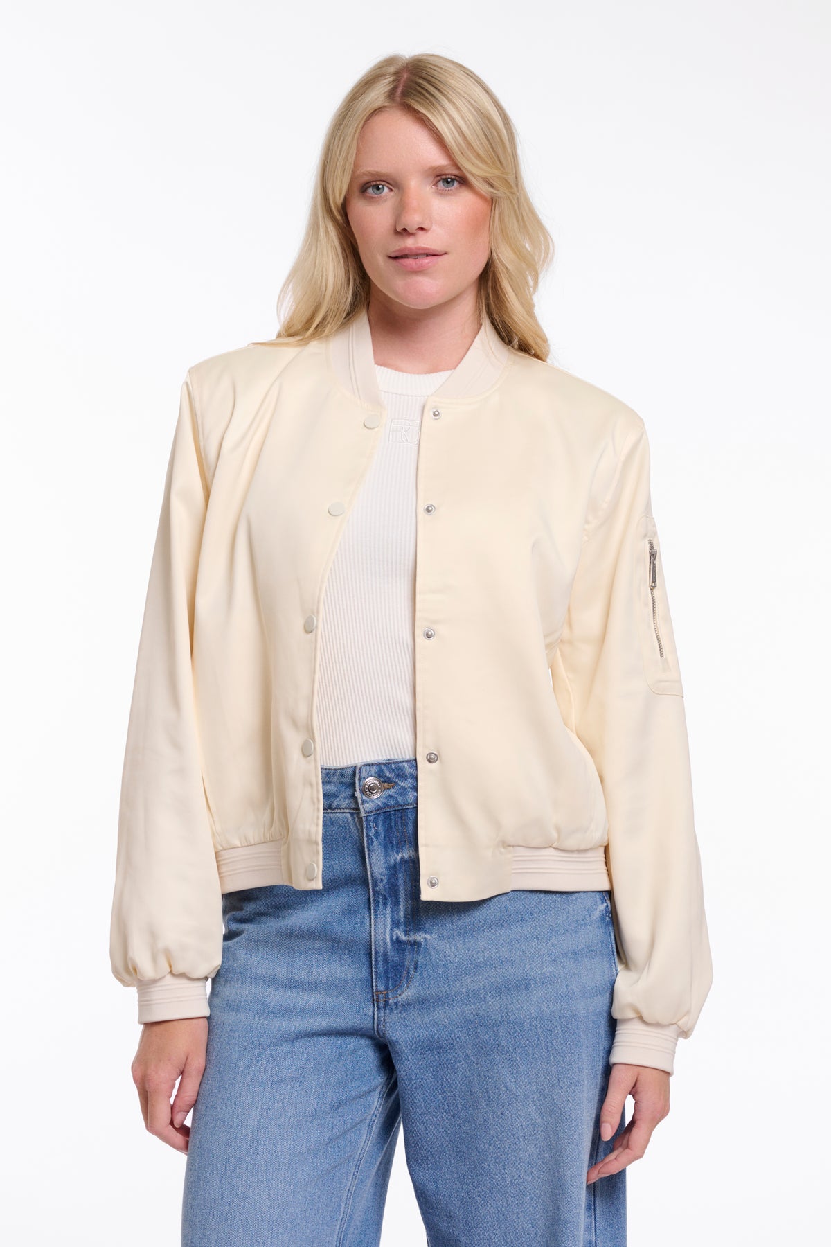 Bomber Jacke Banner in Birch von Rino&Pelle