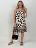 Kleid großem Leo-Print