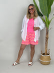 Musselin Bluse Uni in Weiß