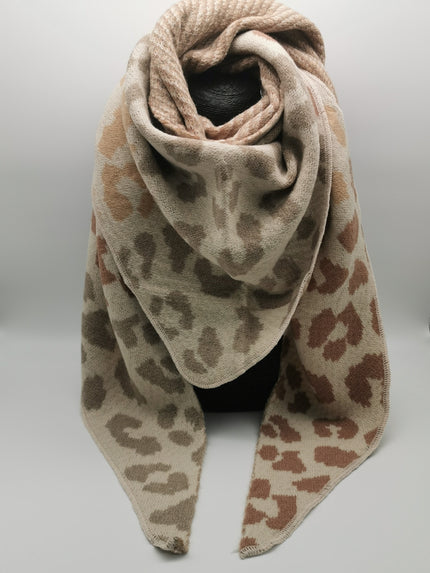 Dreieckstuch Leo Camel/ Beige Art. 6496