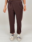 Hose mit Bindedetail in Braun Art. 6444