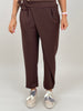 Hose mit Bindedetail in Braun Art. 6444