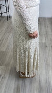 Spitzenrock in Beige