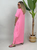Kleid Streifen in Pink/Rosa