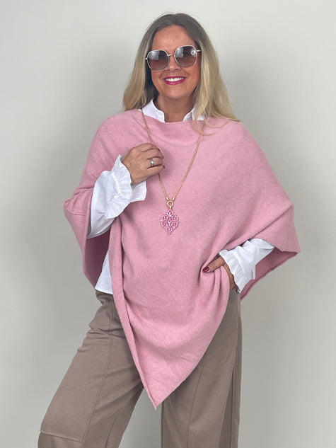 Poncho in Rosa