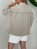 Musselin Bluse Uni in Beige