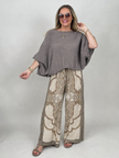 Hose Satin Paisley in Beige