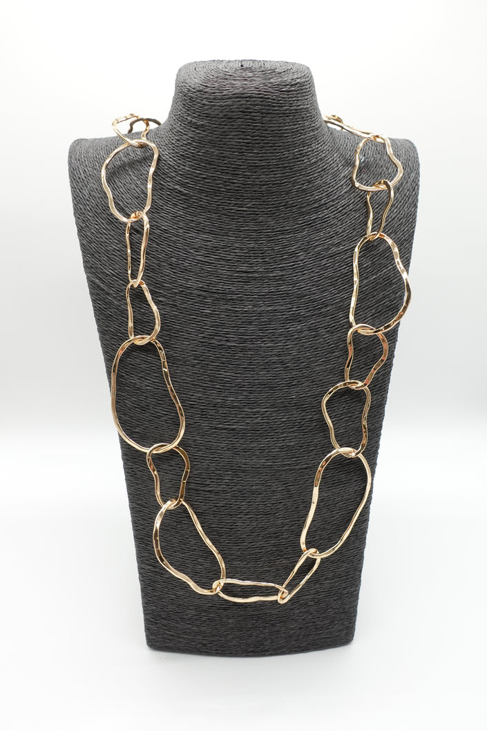 Kette mit groben Gliedern Rund/Oval in Gold