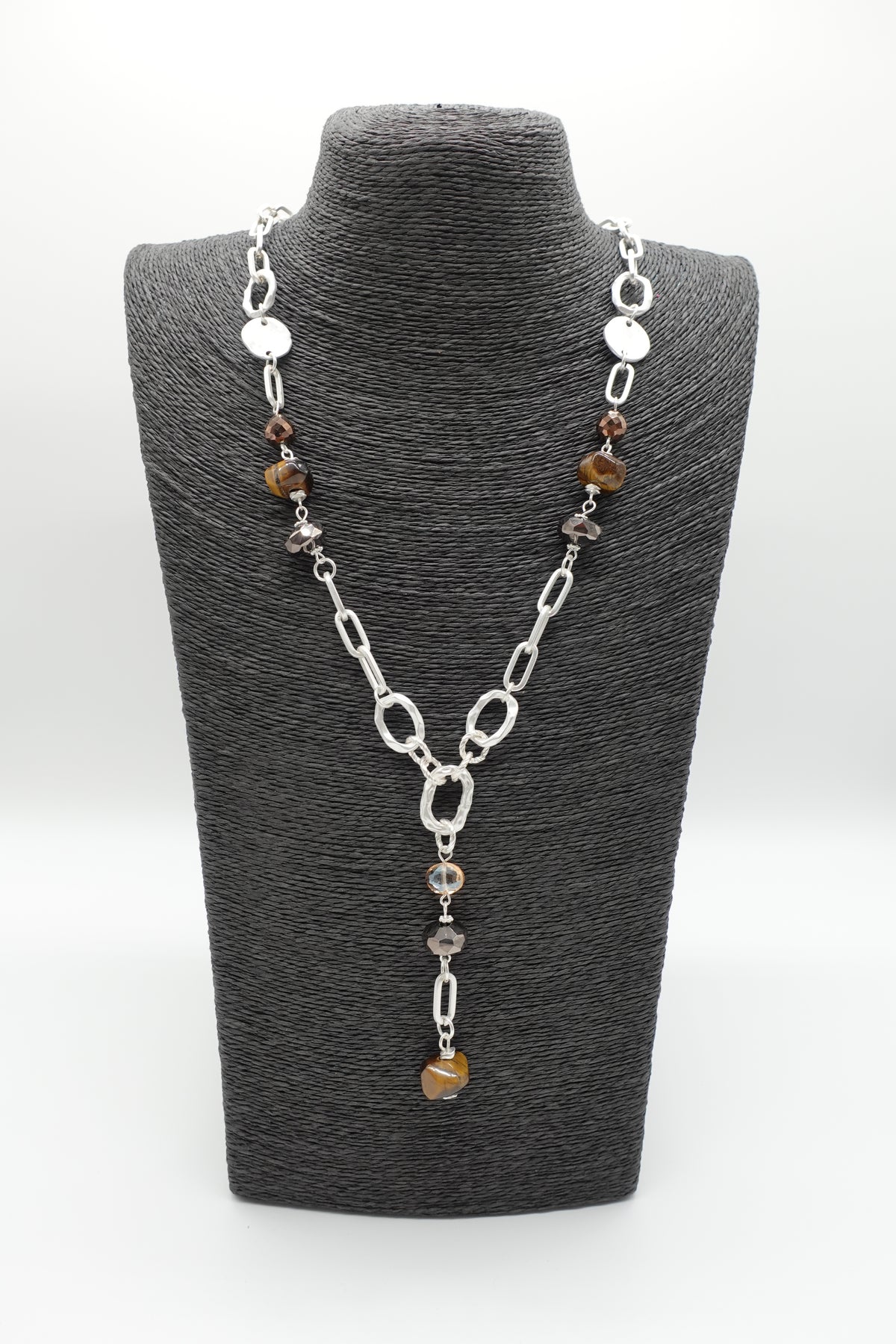 Kette mit Tigerauge-Stein