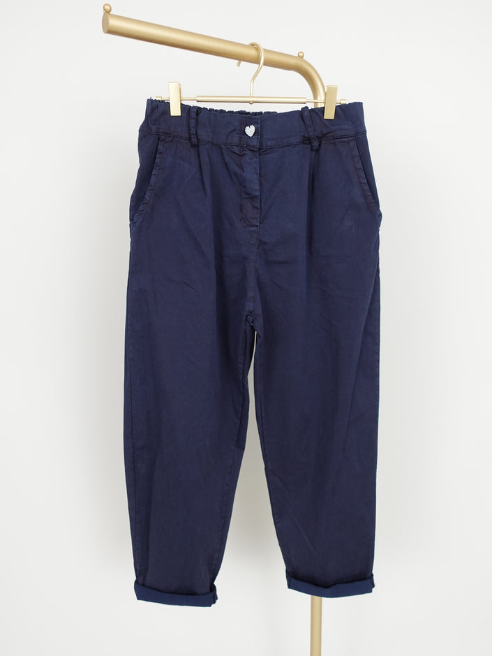 Jogpants leichte Ballon-Form in Marine Artikel 6466