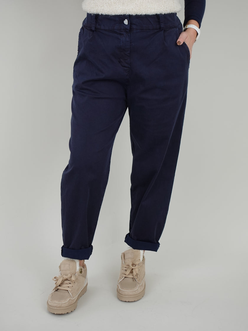 Jogpants leichte Ballon-Form in Marine Artikel 6466