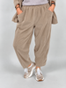 Barrel-Hose samtiger Cord in Beige
