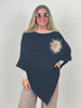 Poncho in Schwarz