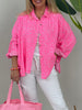 Musselin Bluse Leo in Pink/Rosa