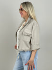 Jeansjacke in Beige