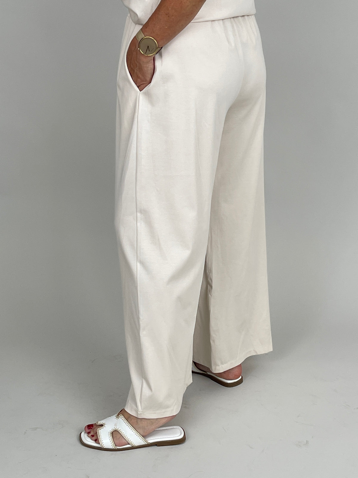 Hose Butterstoff in Creme