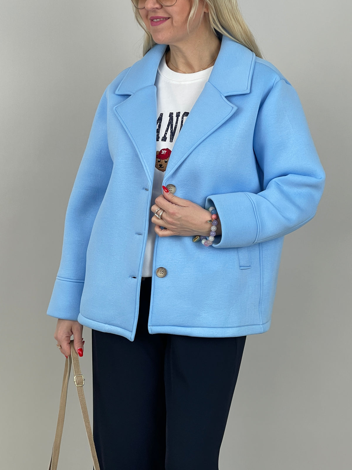 Jacke Soft in Hellblau