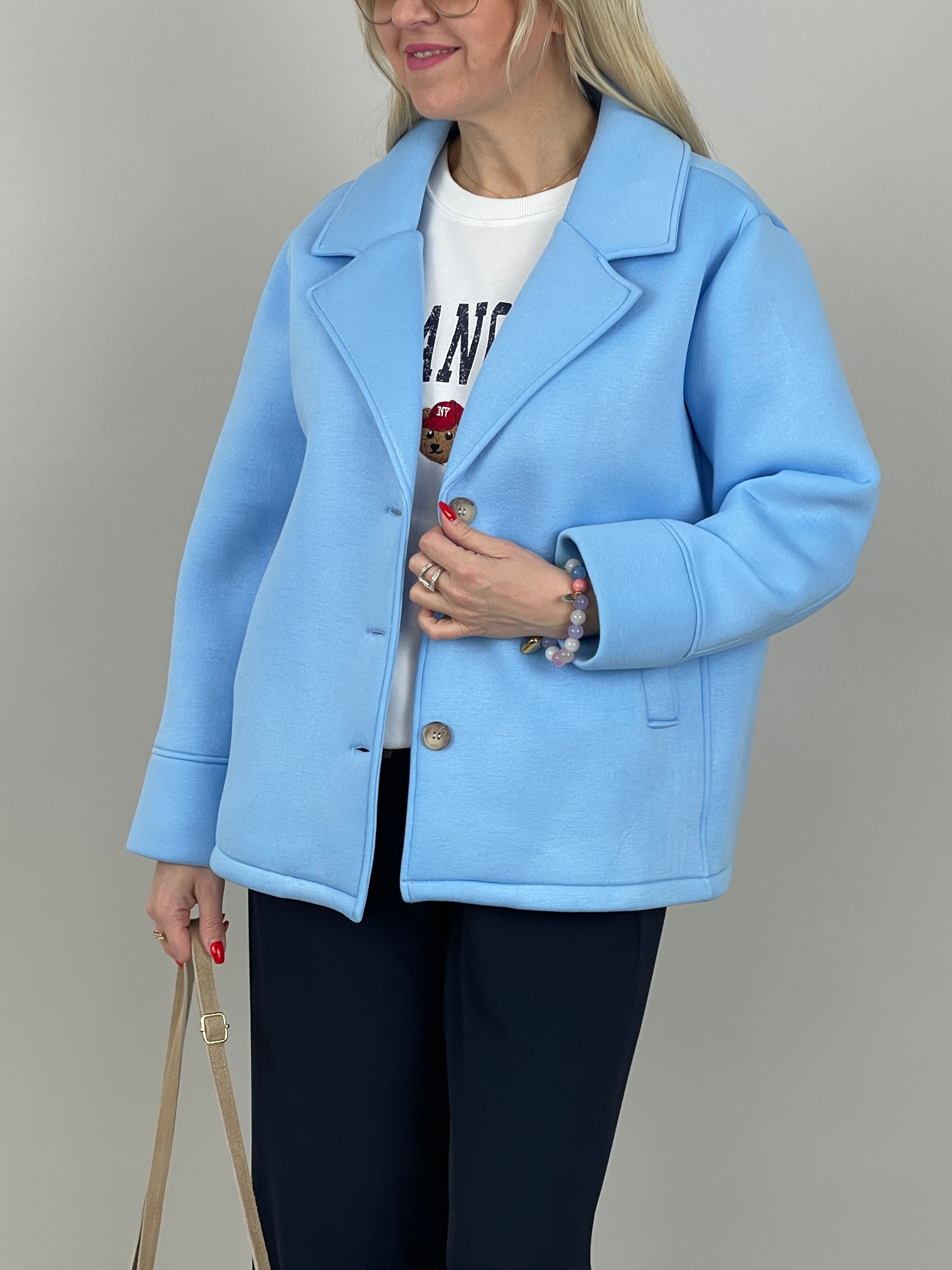 Jacke Soft in Hellblau