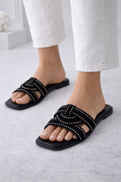 Sandalen in Schwarz Art. 6974