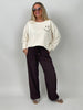 Sweatshirt Leo Smiley in Beige
