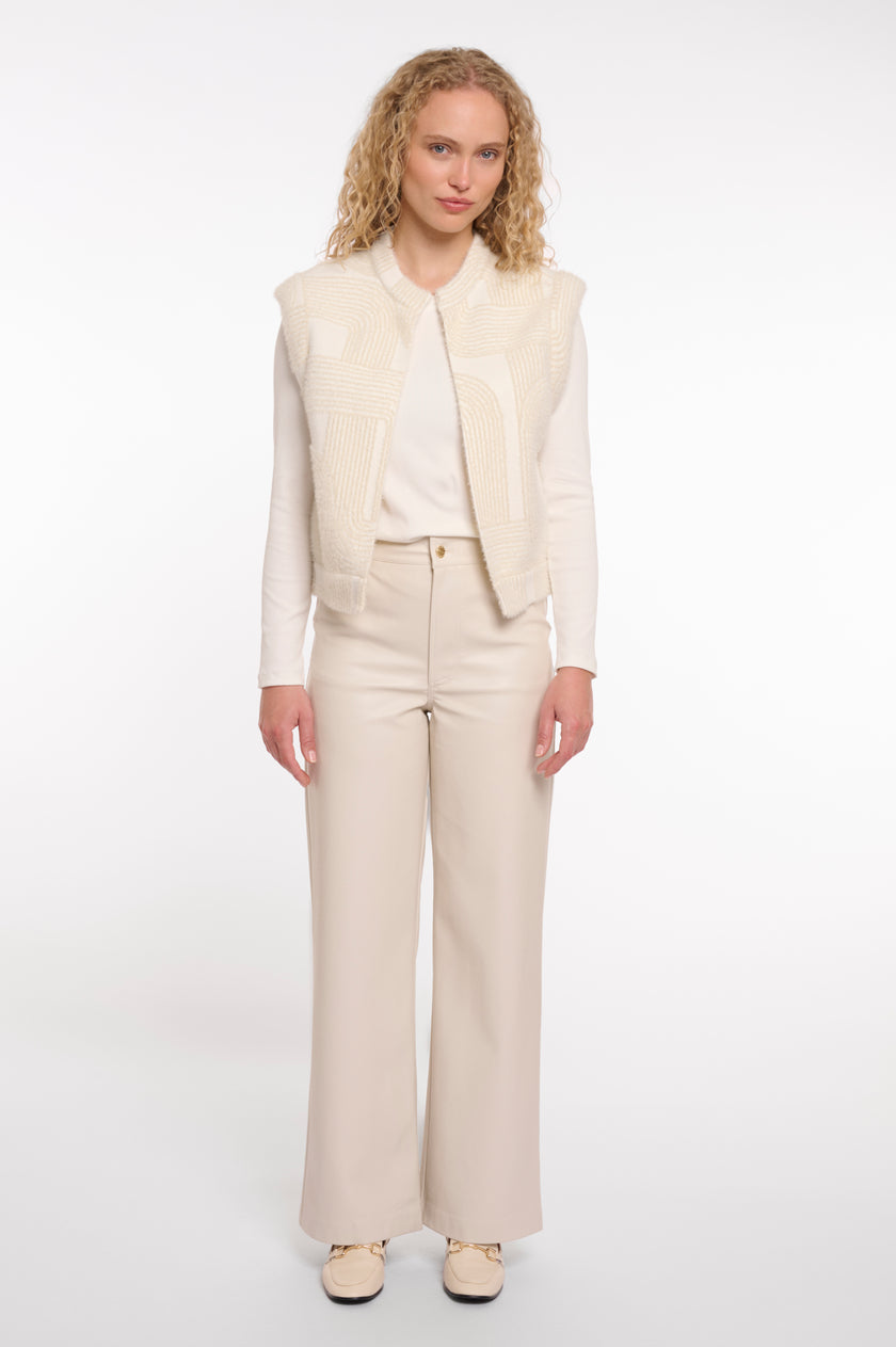 Weste Elona von Rino&Pelle in Birch Labyrinth