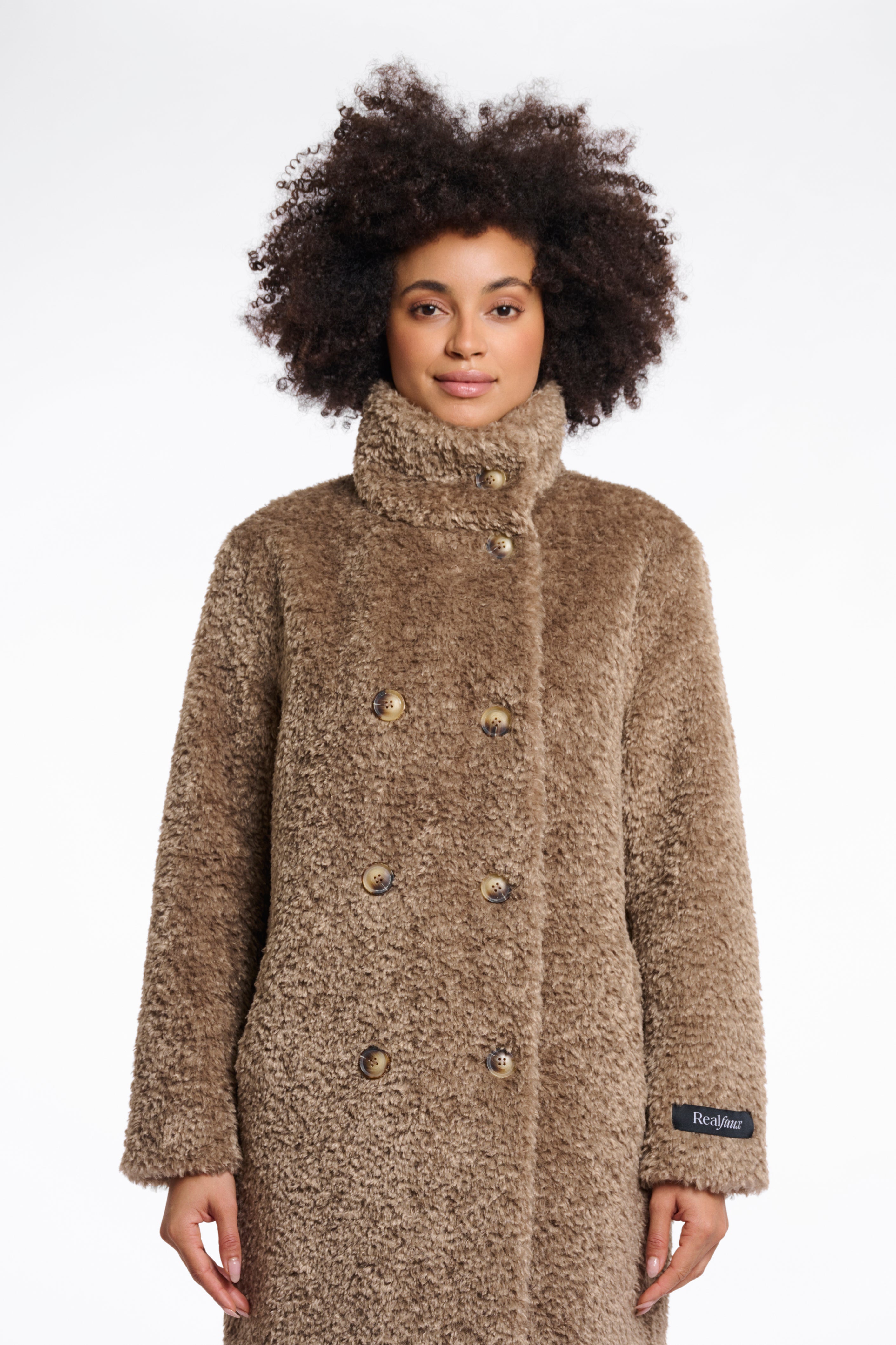 Mantel Ena von Rino&Pelle in Toffee Art. RP6689