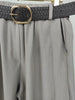 Hose mit Flechtgürtel in Helltaupe