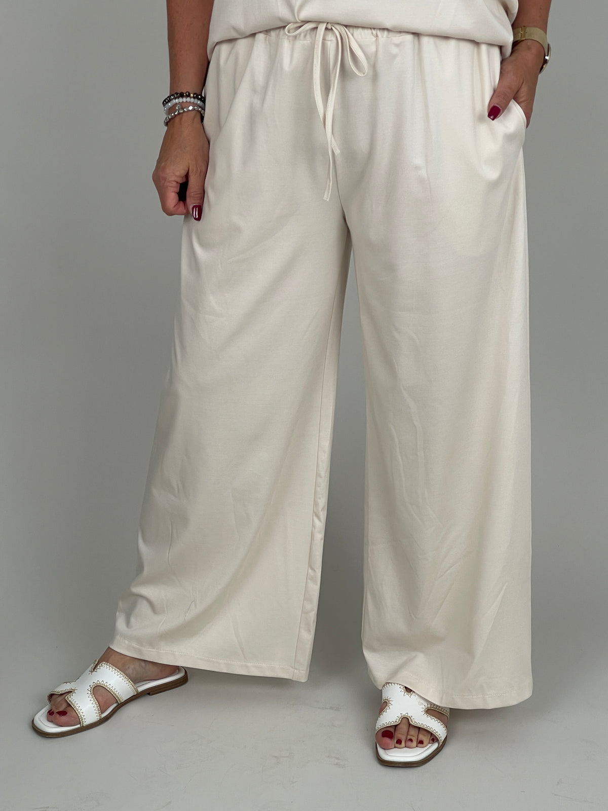 Hose Butterstoff in Creme