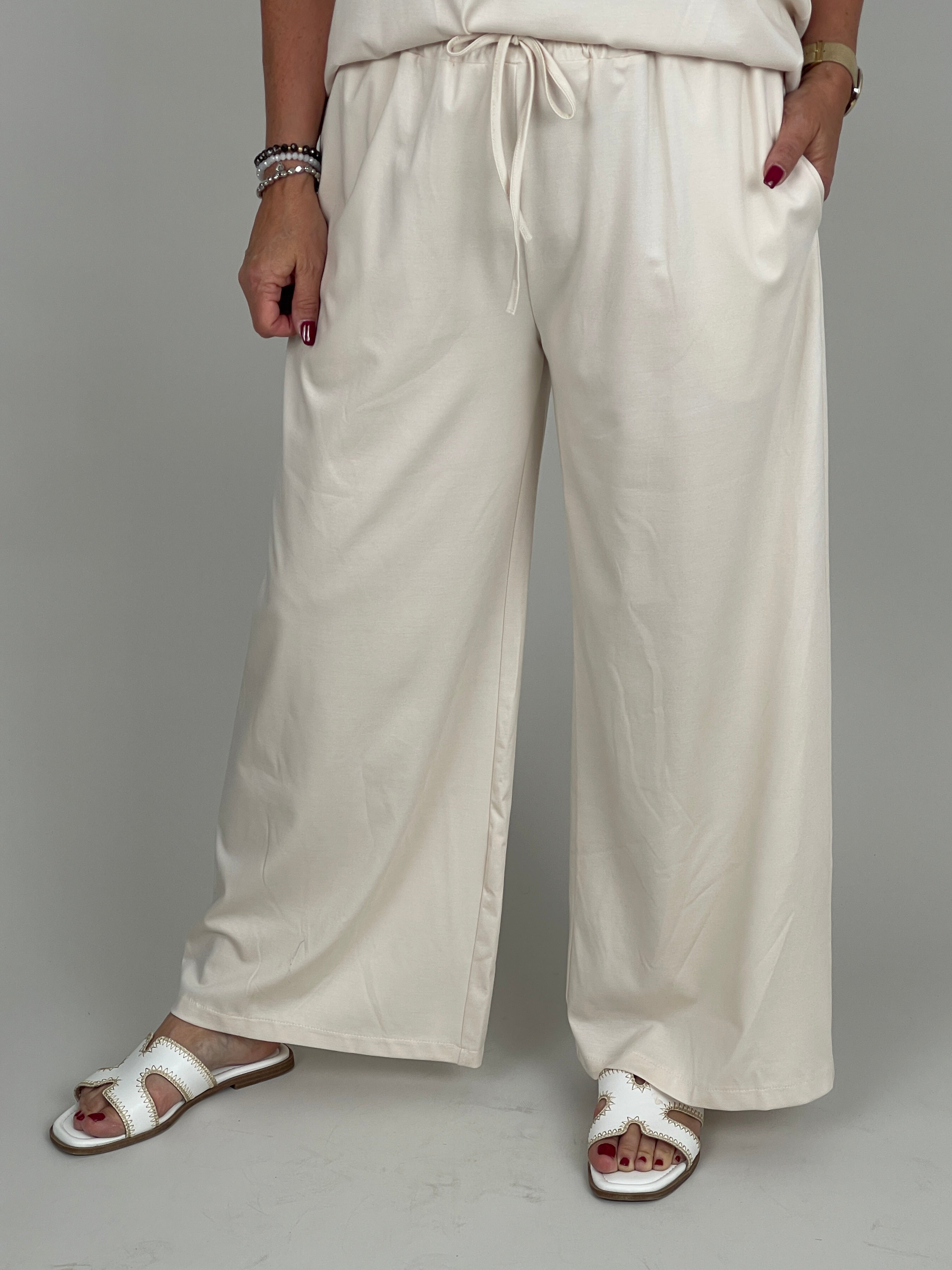 Hose Butterstoff in Creme