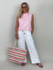 Top Butterstoff in Rosa
