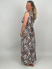 Maxikleid Kofferstoff Leo-Look
