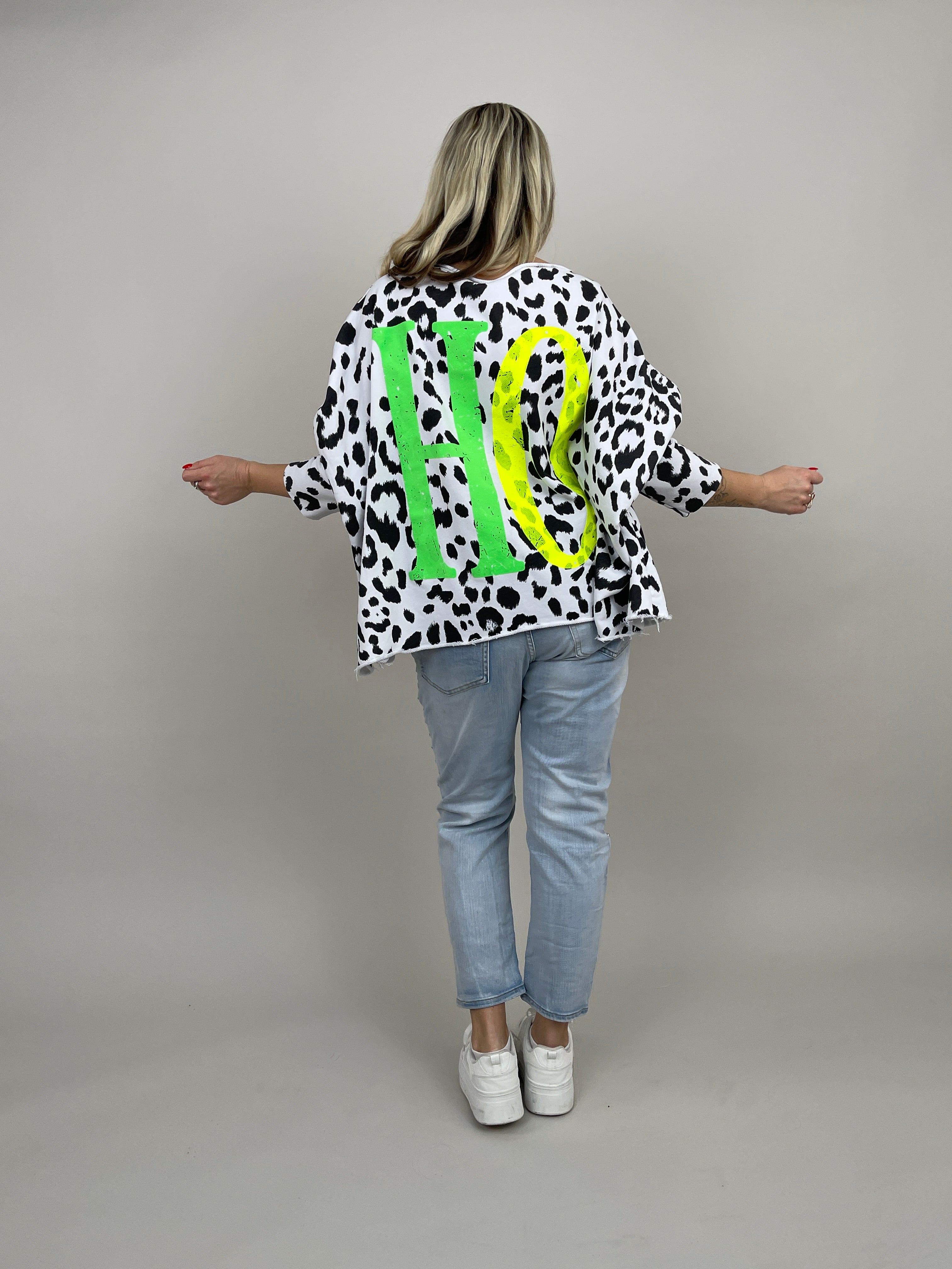 Sweatshirt Leo in Schwarz/Weiß Art. 6696