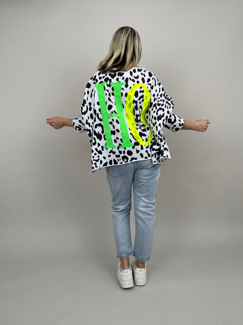 Sweatshirt Leo in Schwarz/Weiß Art. 6696