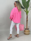 Musselin Bluse Leo in Pink/Rosa