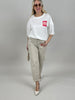 Leichte Jeans in Beige