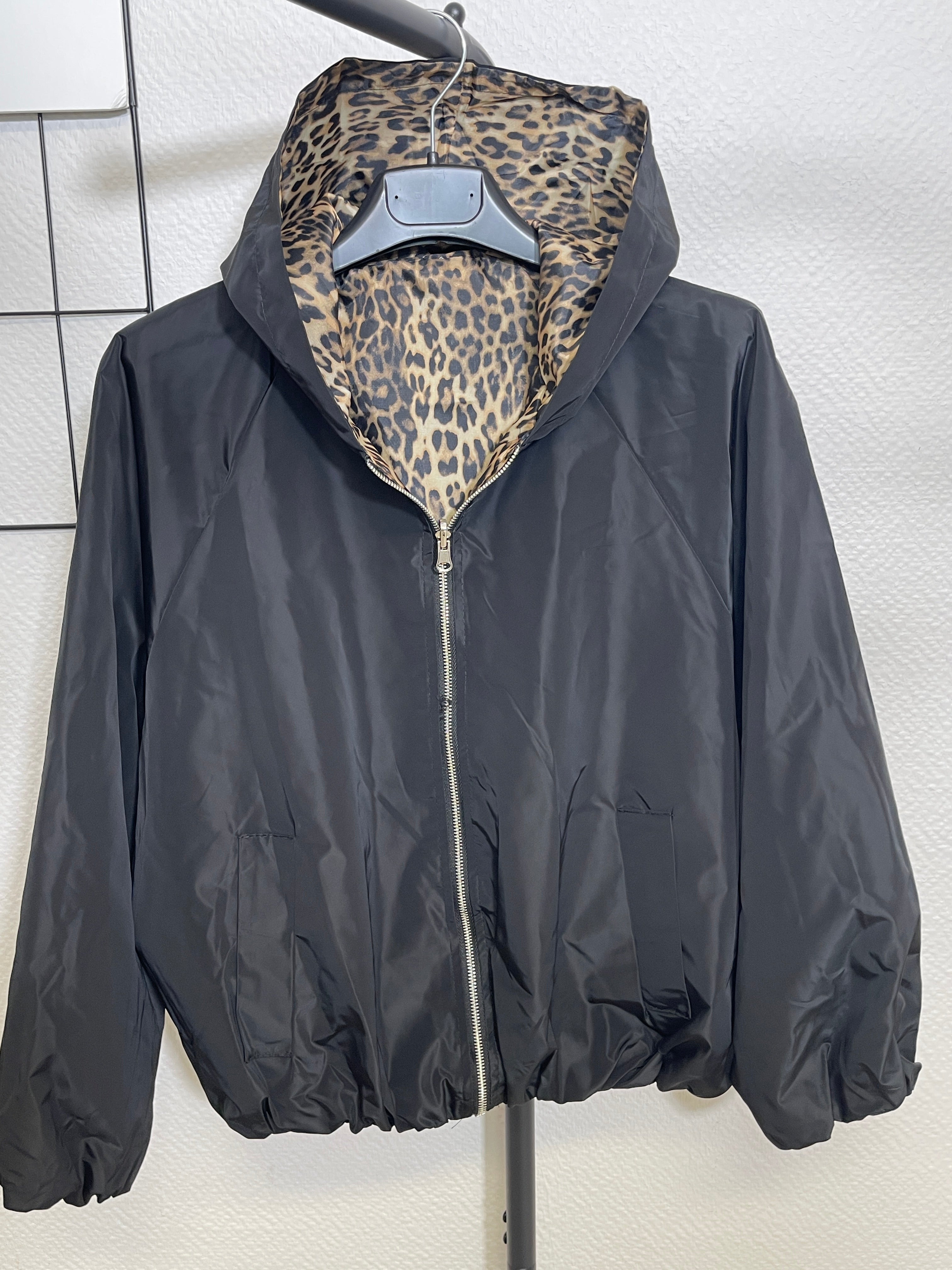 Jacke Leo-Futter in Schwarz