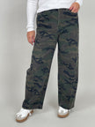 Jeans Barrel-Schnitt Camouflage