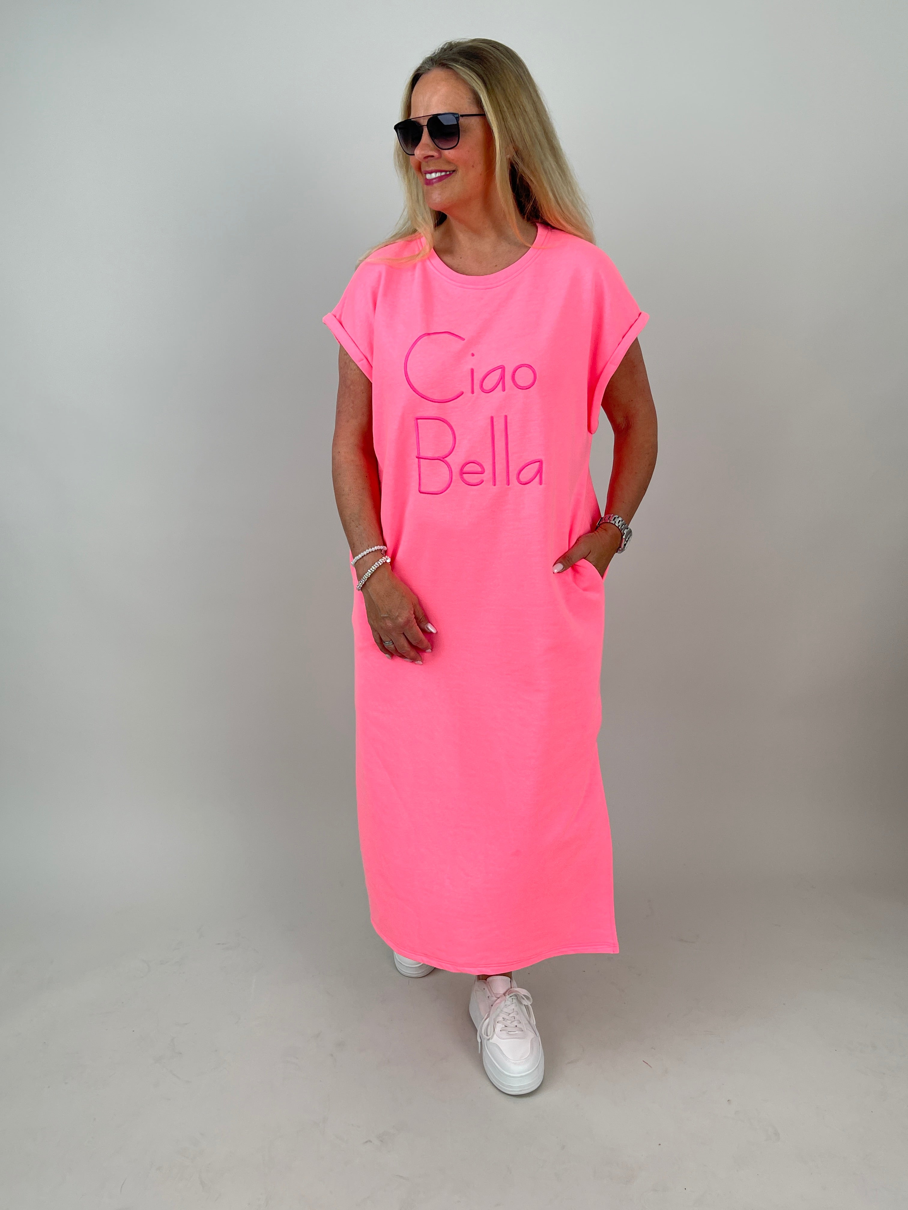 Kleid Ciao Bella in Neonpink