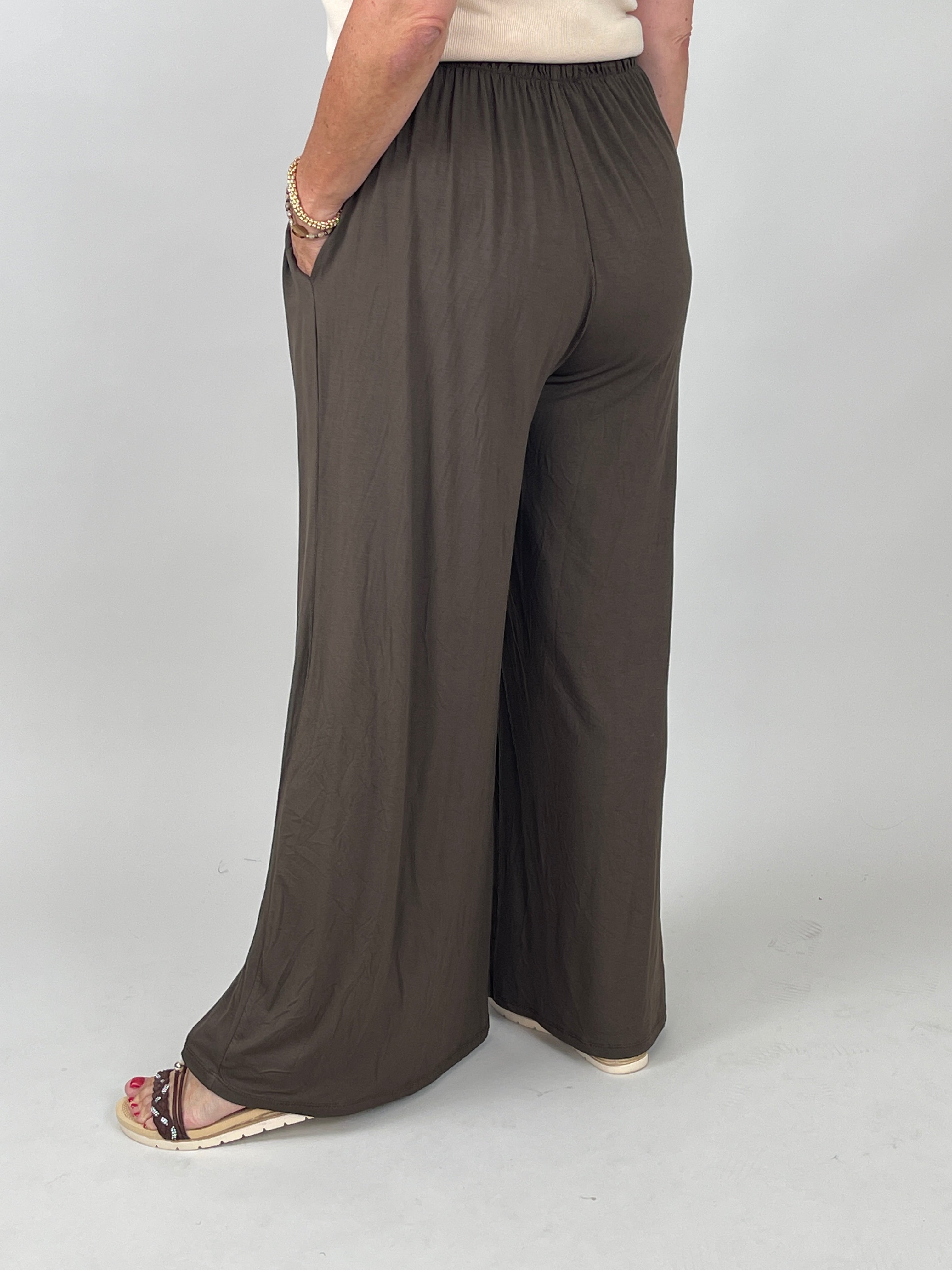 Leichte Marlenehose in Mokka