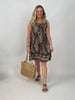 Kleid Leo in Braun/Schwarz