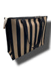 Tasche Streifen Schwarz/Camel Art. 6534