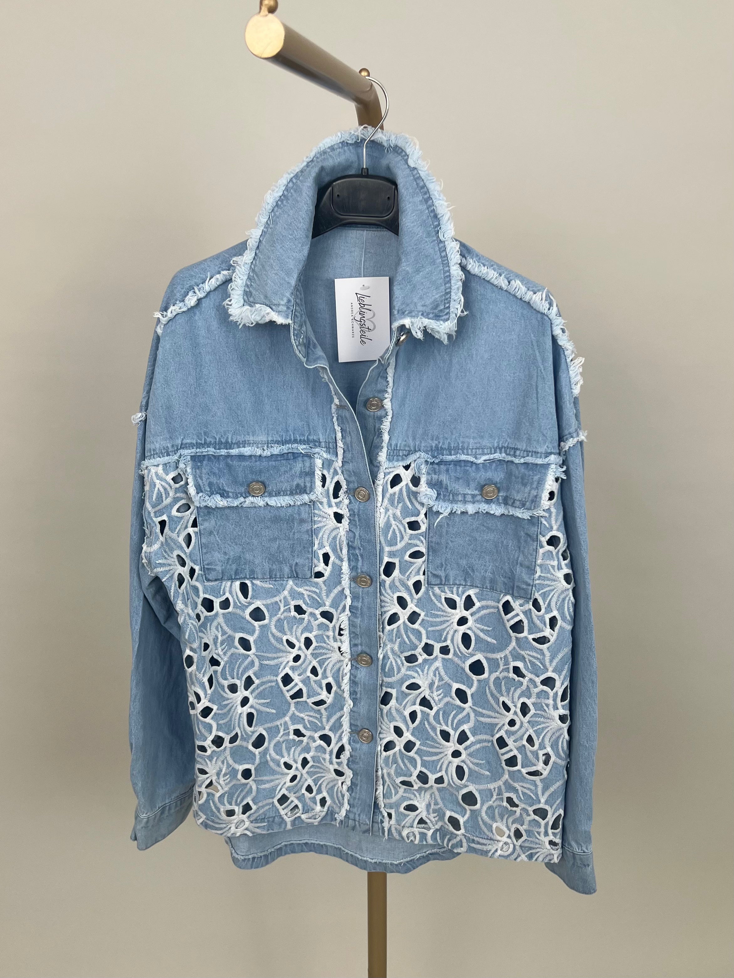 Jeanshemd mit tollen Details Artikel 6787