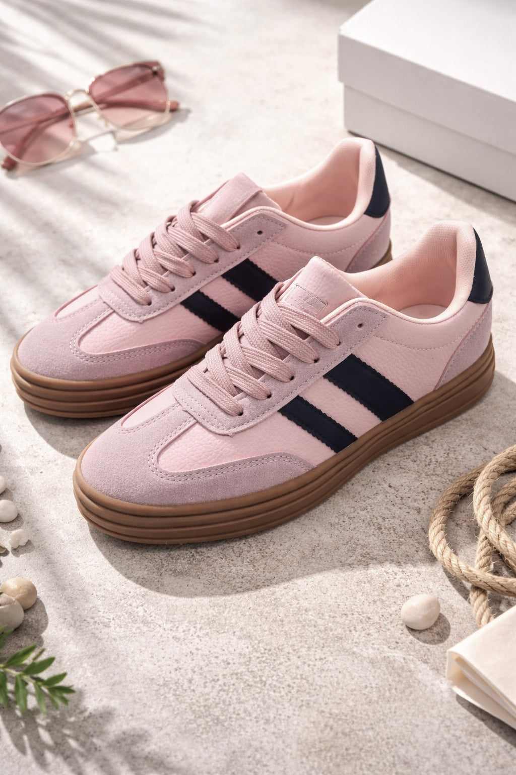 Sneaker in Rosa