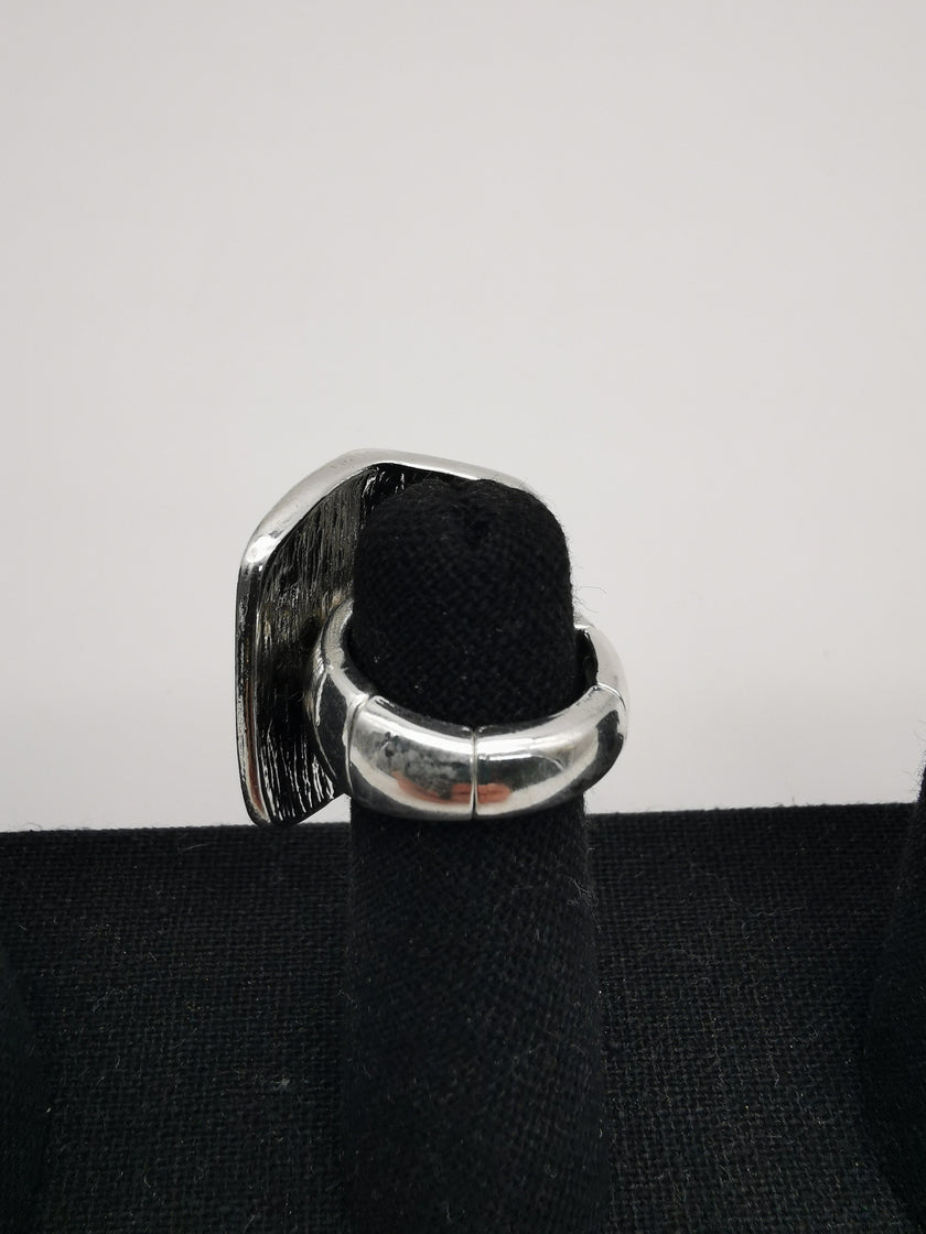 Silberner Ring mit Kante Art. 3659