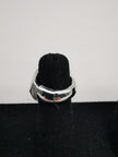 Silberner Ring mit Kantiger Struktur Art. 3660